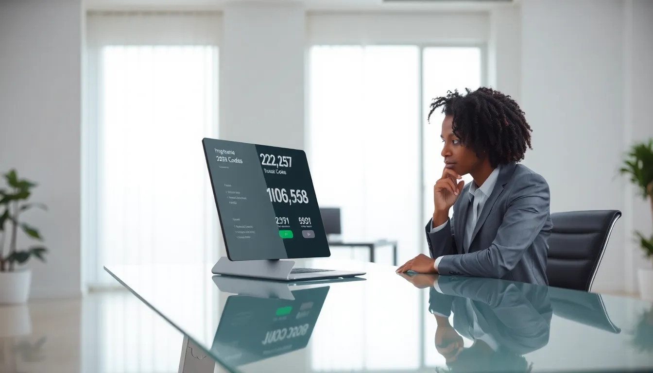 professional analyzing phone number structure in a modern office.