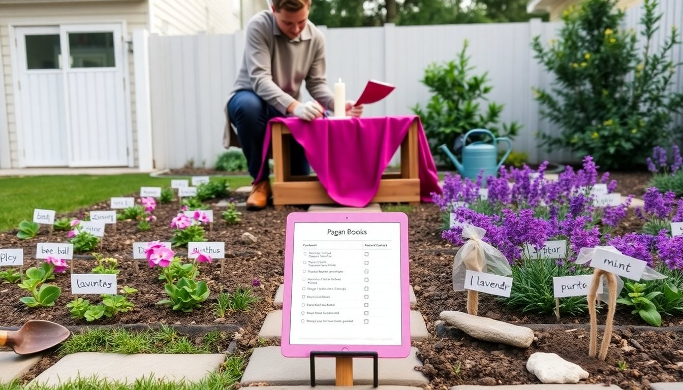 ritual practice paganpressbooks gardening play magenta